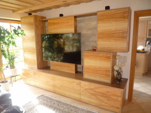 Wohnzimmer aus Holz Schreinerei Nagl